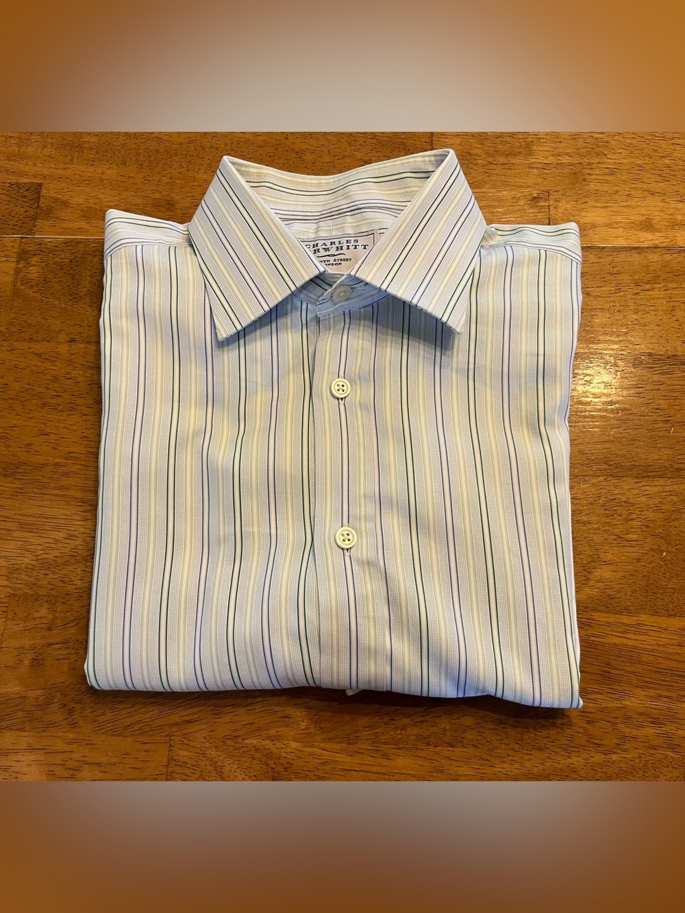 Charles Tyrwhitt Striped Button Down Shirt Men’s 16/33 Jermyn Street London